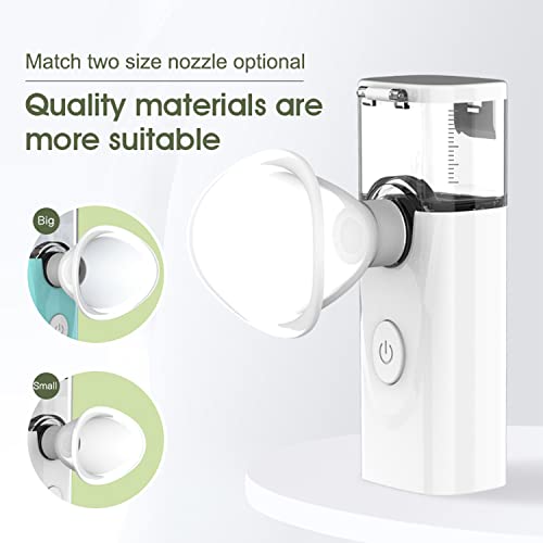 Dokeal Facial Mister Handy Rechargeable Nano Sprayer Mini Face Steamer for Skin Care Makeup Moisturizing Hydrating (Blue)