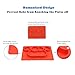 Silicone Placemat - Toddler Plate Divided 5 Compartments Portable Non Slip Suction Plates for Toddlers Babies and Kids BPA Free FDA Approved Baby Dinner Plate with Bonus 1pcs Waterproof Bib and Spoon