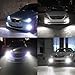 KaTur 2pcs H1 Fog Light Driving Daytime Running Lights 6000K DC 12V-24V 900 Lumens Base Super Bright 3014 78SMD Lens LED Bulbs Car Xenon White