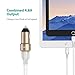USB Car Charger RAVPower 24W 4.8A Metal Dual Car Adapter with iSmart 2.0 Charging Tech-Golden (Certified Refurbished)