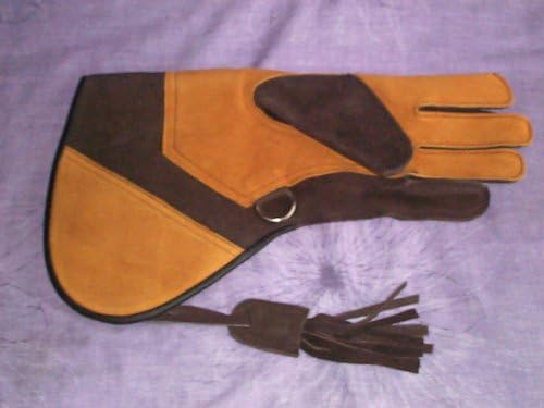 Falconry Suede Leather Glove Double skinned EXTRA Large velvet