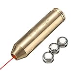 Micnaron Red Dot .308 Winchester Laser Boresighter/Boresight/Bore Sighter Hunting 308 243 REM Laser Bore Sight Brass Red Dog Laser Bore Sighter Great Accuracy (308 Yellow)