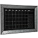 Everly Hart Collection Rustic Galvanized Metal Framed Mount Chalkboard Calendar Decor or Wall Art,Silver