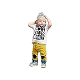 Gotd Newborn Toddler Baby Boys Letter Print Outfits T-shirt Tops+Pants Clothes