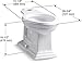 KOHLER K-4380-0 Memoirs Comfort Height Elongated Bowl, Chair-Height Toilet Bowl, Toilet Bowl Only, White