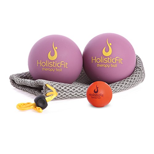 HolisticFit Yoga Balls Massage Set+FREE Hands and Feet Mini Ball.Yoga
