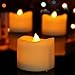 Onlyhome Battery Operated LED Tea Lights, Pack of 24, Flickering Flameless Candles with Warm White Flickering Bulb light, Small Electric Fake Tea Candle Realistic for Wedding, Table, Gift,Outdoor
