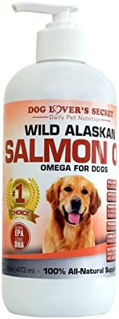 Dog Lover's Secret Wild Alaskan Salmon Oil for Dogs, 16 oz Pump Bottle
