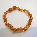 Baltic Amber Baby Bracelet by Momma Goose (Cognac)