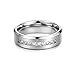 Jstyle Jewelry 8MM Titanium Rings for Men Wedding Engagement Rings Promise Size 8