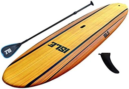 ISLE Cruiser Soft Top Stand Up Paddle Board (4.5" Thick) SUP Package | Includes Adjustable Paddle, Center Carry Handle, Center Fin, Non Slip Deck