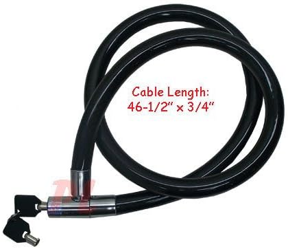 DUO Bicycle Parts Motorcycle Cable Lock - 20x1200MM