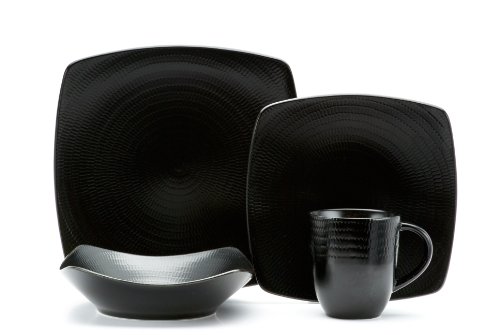 Red vanilla black rice 16-piece dinnerware set
