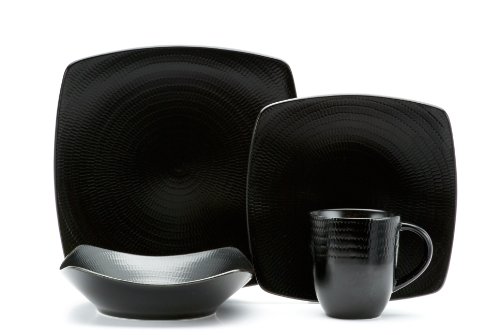 Red Vanilla Black Rice 16-Piece Dinnerware Set