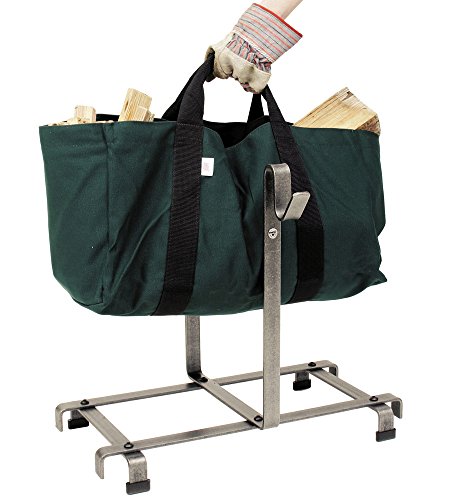 K&A Company Firewood Carrier Bag and Rack, 20.5" x 21" x 66 lbs - Thumbnail 3