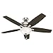 Hunter Newsome Indoor Ceiling Fan with Light and Pull Chain Control, 56