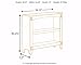 Ashley Furniture Signature Design - Cross Island Small Office Bookcase - 1 Adjustable Shelf - Casual - Medium Brown Finish
