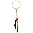 YILUOCD Palestine Keychain Flag of Palestine Maps Key Chain Country Map Jewelry Daily Accessories