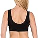 Fishers Finery Women's Ecofabric Low Impact Wireless Sleep Yoga Bra (Black, S)