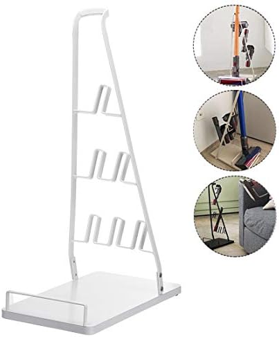 スマートホーム 安値 フロアスタンドメタルタワー構造家庭用ワイヤレス掃除機ストレージブラケット 色 白