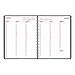 Brownline 2016 Weekly Planner, Twin-Wire, Black, 11 X 8.5 Inches (CB950.BLK-16)