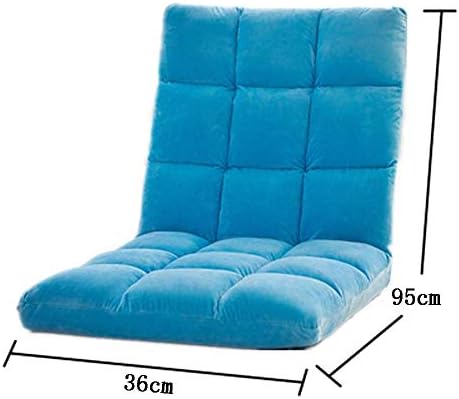 YXNZ Sofa Cushion Plush Single Casual Folding Washable Chair Cushion Dormitory Bedroom Window Lounger (Color : Blue, Size : 3695cm)