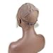 Dreambeauty Full Lace Wig Cap for Making Wigs Swiss and French Lace Hair Net with ear to ear Stretch Medium Brown Color for Wig Making (Full Lace Cap with Adjustable Straps)
