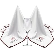 FUNFEL Large Microfiber Glass Polishing Cloth, Lint Streak Free Drying Towel 24x20 inch (2-Pack)