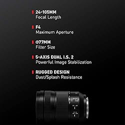 Panasonic LUMIX S 24-105mm F4 Lens, Full-Frame L
