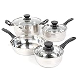 Sunbeam 91339.07 Alvordton 7-Piece Cookware Set, Mirror Polish (Kitchen)