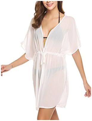 Ohcool Women's Summer Swimsuit Bikini Beach Swimwear Cover up (one Size, White)