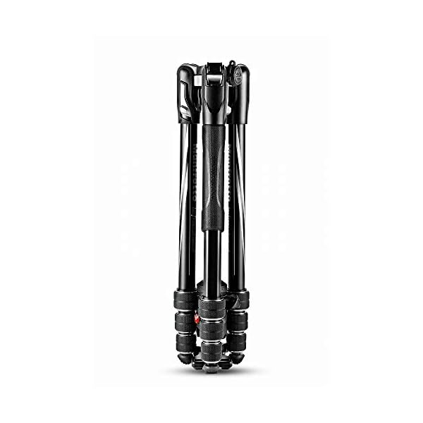 Manfrotto Befree Advanced Kamerastativ-Set mit Twist-Verschluss, tragbares Reisestativ-Kit mit Kugelkopf, aus Aluminium, für DSLR, Spiegelreflexkamera, spiegellose Kamera, Kamerazubehör – Bild 3