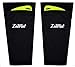 Luwint Shin Guards, Soccer Leg Support with Calf Sleeves, Compression Cushioned Protective Pads Brace, 1 Pair (Black, Medium)