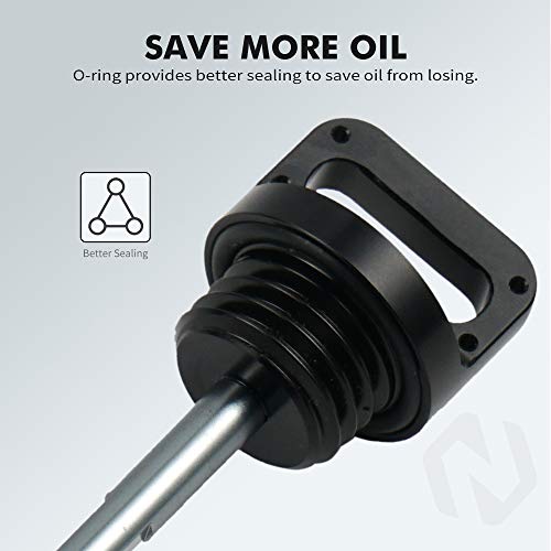 NICECNC Black Titanium Engine Oil Level Dipstick Compatibel met Yamaha Raptor 700 Raptor 700R YFM700 YFM700R 2011-2020… - Image 7