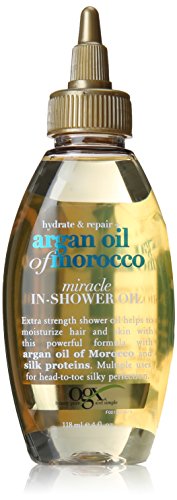 OGX Hydrate Plus Repair Argan Oil of Morocco Extra Strength Miracle in Shower Oil, 4 Ounce