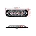 4X Amber Ultra Thin 4-LED Warning Emergency Flashing Strobe Light Bars Surface Mount for Car Van Truck Jeep 4x4 SUV ATV UTV
