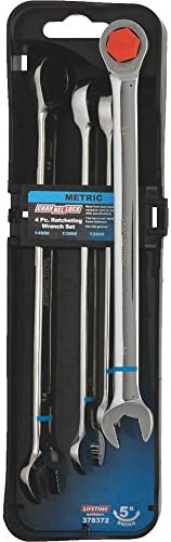 Channellock 4-Piece Metric Ratcheting Combination Wrench Set