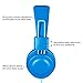 iRAG J01 Kids Headphones Foldable Stereo Tangle-Free 3.5mm Jack Wired Cord On-Ear Headset for Children/Teens/Boys/Girls/iPad/iPhone/School/Kindle/Airplane/Plane/Tablet (Ocean Blue)thumb 1