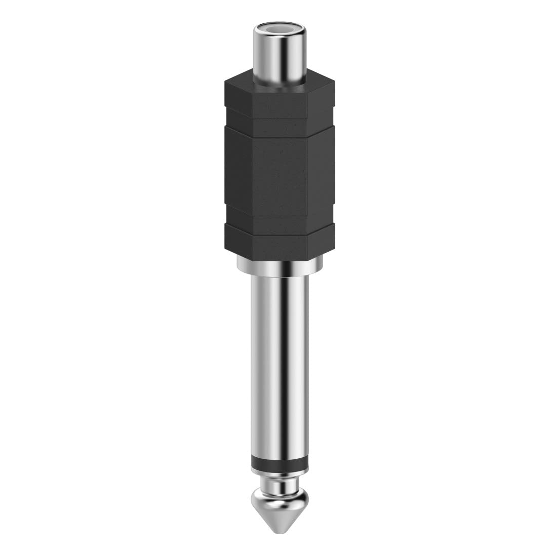 Hama 00205188 Cinch-RCA/Audio Jack Adaptor [1 x Cinch-RCA Female - 1 x 6.35 mm Male Jack] Black