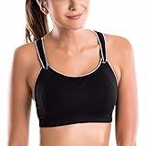 La Isla Women's High Impact Wire Free Non Padded Rebound Racer Pro Sports Bra