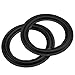 Bluecell 2pcs Black Color 6” Rubber Speaker Edge Surround Rings Replacement Parts for Speaker Repair or DIY (6