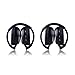 Car Headphone,XINDA 2 Packs Double Channel Wireless Infrared Car Headset Foldable Vechile IR Headphones for in-Car TV DVD Video