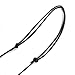 Queenberry Bermuda Blue Love Heart Pendant Adjustable Waxed Cotton Choker Necklace made with Austrian Crystal
