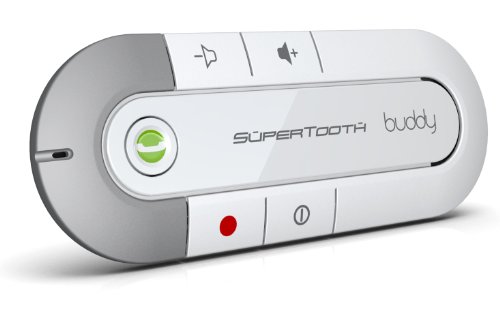 SuperTooth Buddy Handsfree Bluetooth Visor Car Kit - White