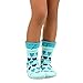 TeeHee Kids Girls Cotton Roll Top Crew Socks 6 Pair Pack (6-8Y, Hearts Ruffle)