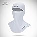 DICKEE White Balaclava Windproof Mask - 7in1 Personal Health Care Cleancool Fabric UV Protection warmer Anti Bacteria (NDM-1, H1N1, MRSA) Deodorization Quick Drying Face Mask, Helmet Liner