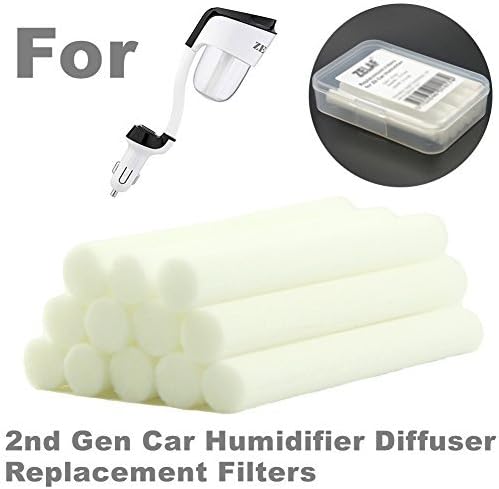 ZELAF 12 Pack Nanum Car Humidifier Filter, Car Aromatherapy Diffuser Replacement Filters, Nanum Car Diffuser Replacement Filters for Car Aroma Diffuser Humidifier & Car Essential Oil Diffuser and More