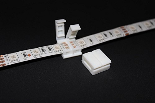 Alightings 4 pin LED Strip Connector for 5050 RGB Waterproof Strip lights,Connect Strip to Strip (Pack of 10)