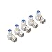 Blacell (5 Pack) 3Ghz Coax Cable 90°Degree F Female to Male Connector Right Angle Adapter - Corner Coax F RG6 Coupler Adapter Connector Joiner