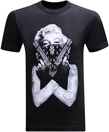 tees geek California Republic Marilyn Men's T-Shirt